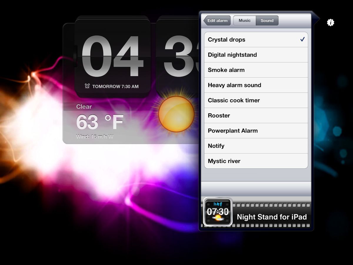 Night Stand for iPad review The best clock app for iPad iMore