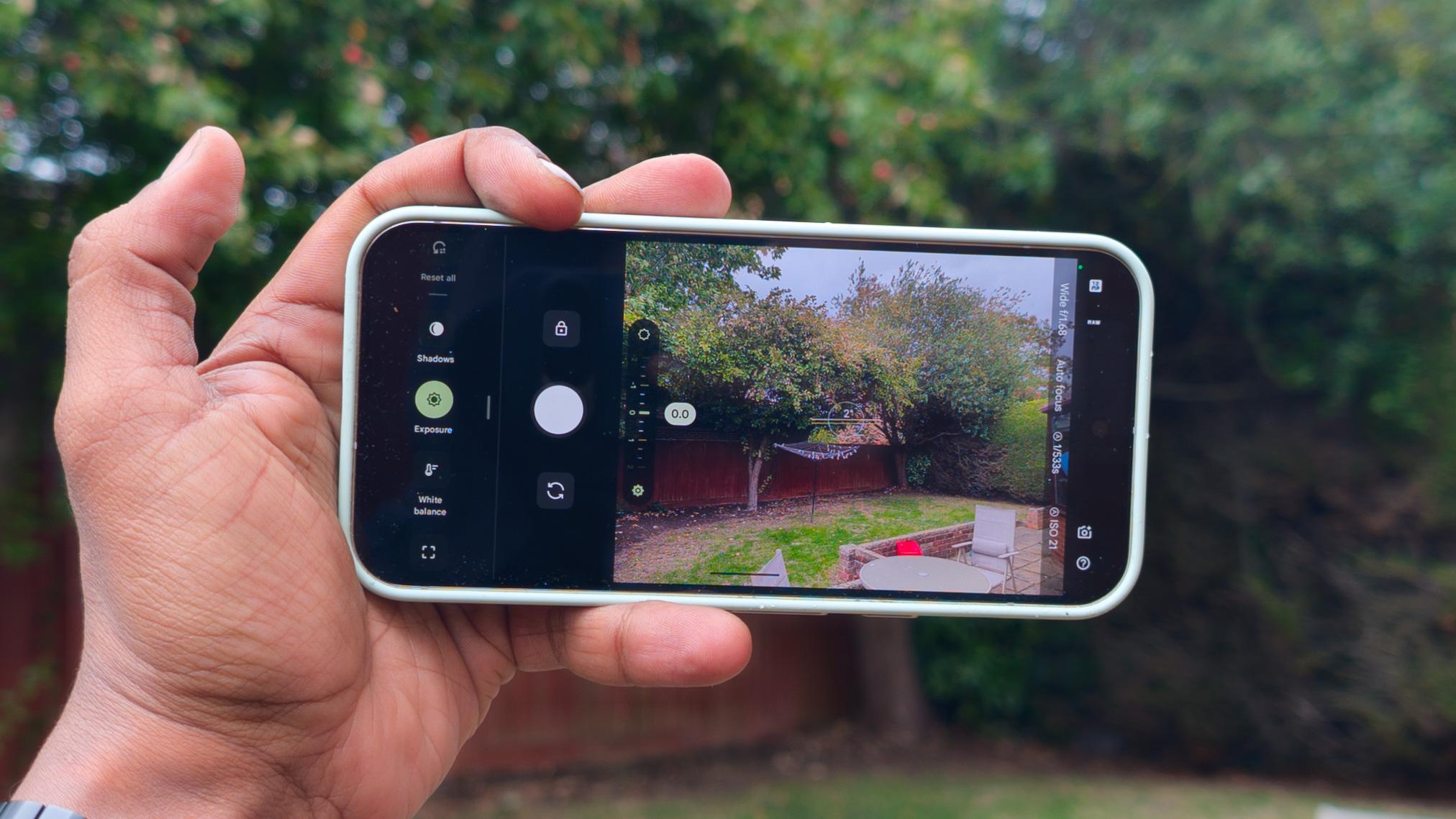 تنظیمات قرار گرفتن در معرض در دوربین Pixel 10 Pro