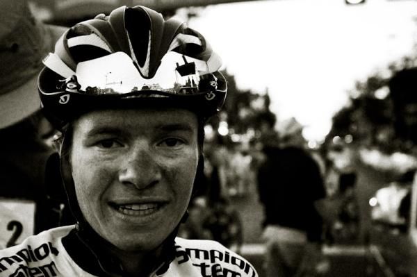 Ben King (Trek-Livestrong) was happy to finish the day and keep the best young rider jersey.