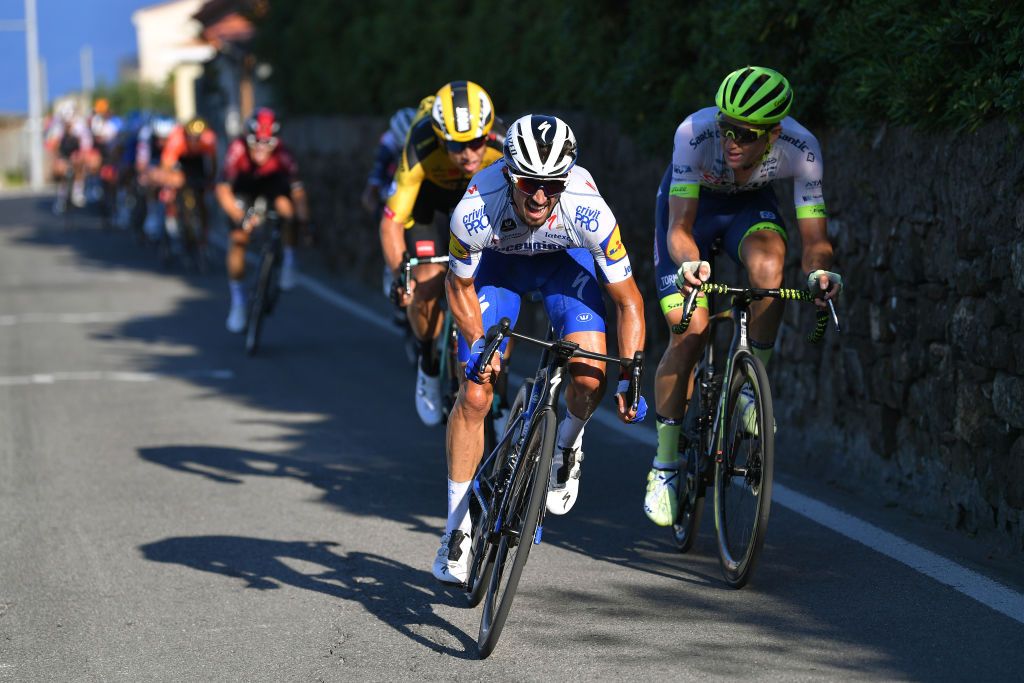 Alaphilippe lights it up on the Poggio