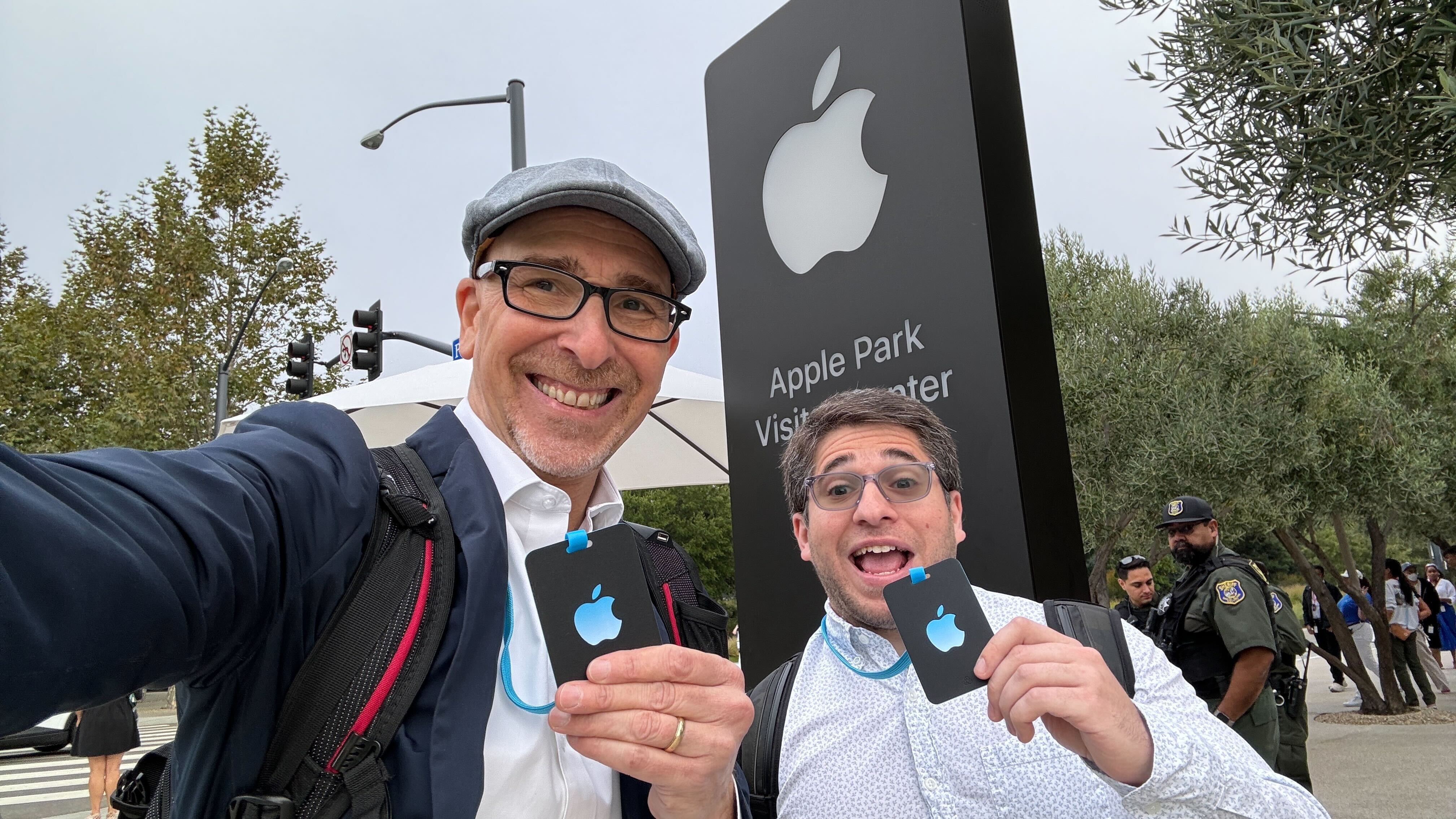 Lance and Jake at the Apple Glowtime event