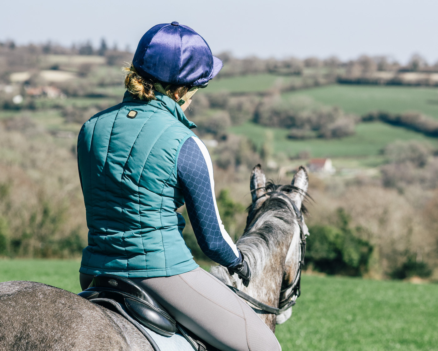 Horse rider enjoying the view