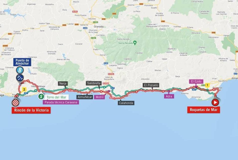 Map stage 10 of 2021 Vuelta a Espa&ntilde;a