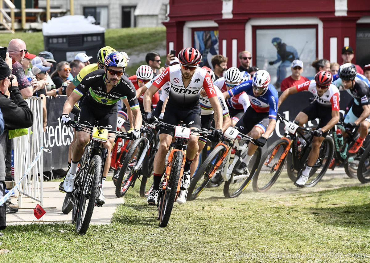 Henrique Avancini (Bra) Cannondale Factory Racing and Titouan Carod (Fra) BMC Mountainbike Racing Team