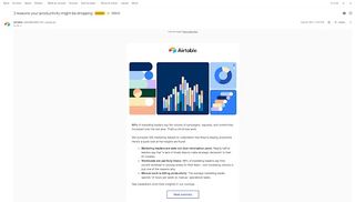 Airtable email B2B marketing example