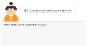 A translation that reads "many things have happened this year". No kidding, mate