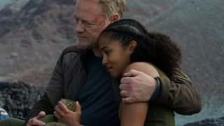 Jared Harris and Lou Llobell in Foundation season 2 episode 10