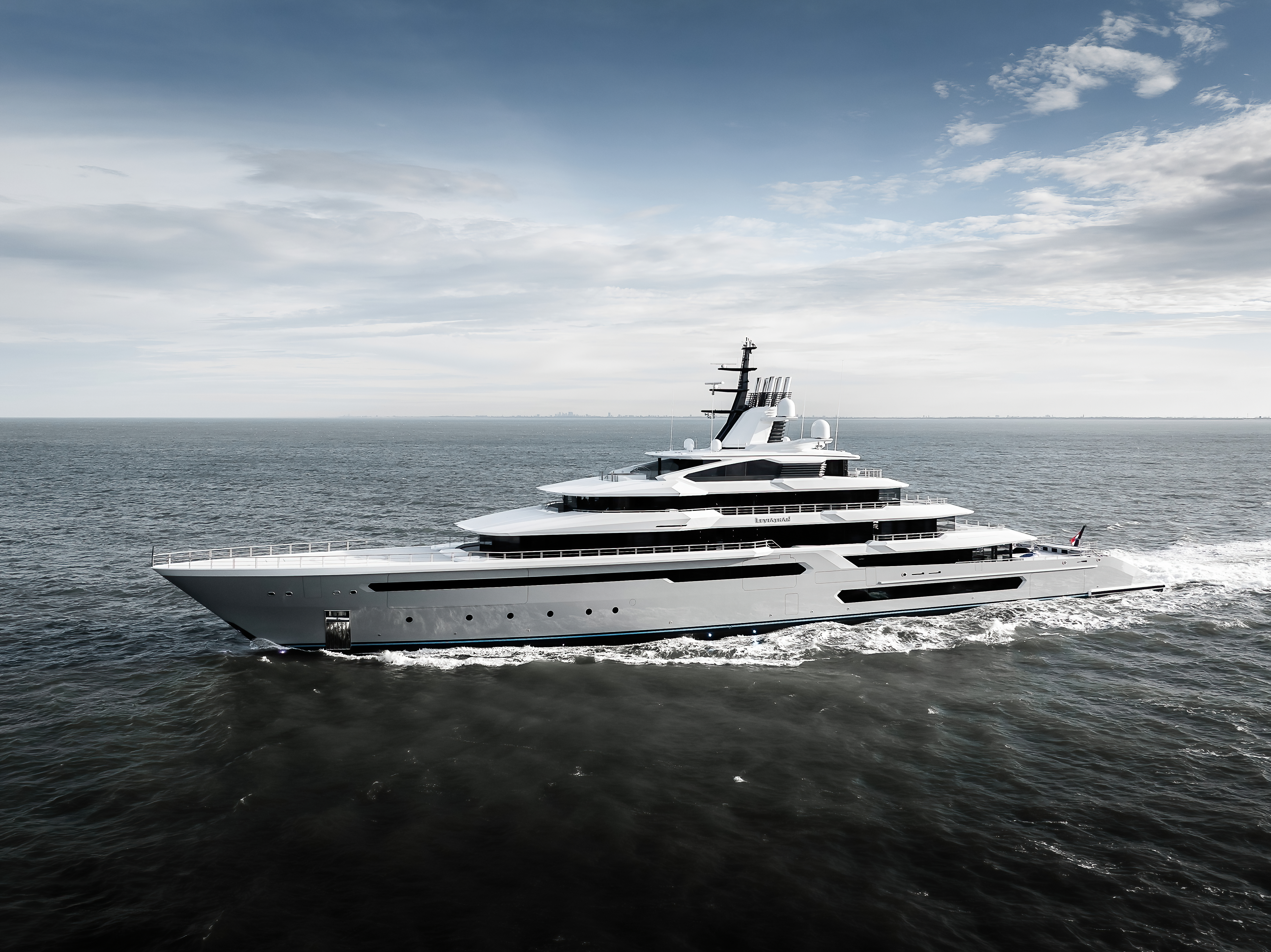 Gabe Newell's superyacht, the Leviathan, sailing the seven seas.
