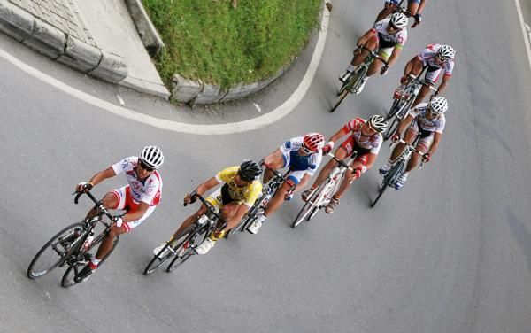 There was a sizeable breakaway that was whittled down by several mountains.