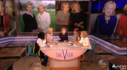 Hillary Clinton on The View: 'I am running &mdash; around the park'