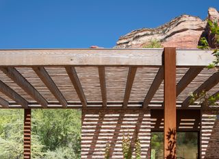 Detail of canopy at Trail House by Gluckman Tang