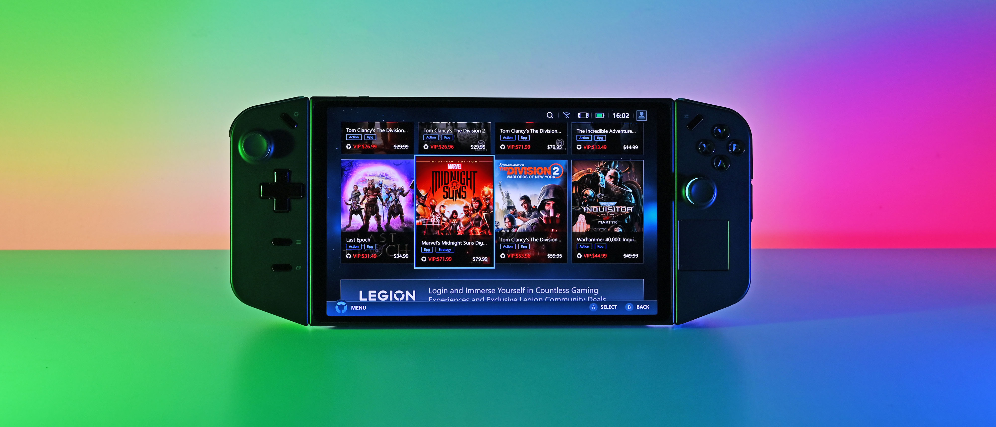Lenovo Legion Go Gaming Handheld, 8.8 144hz Touchscreen Display