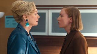 Deborah and Ava stare at each other