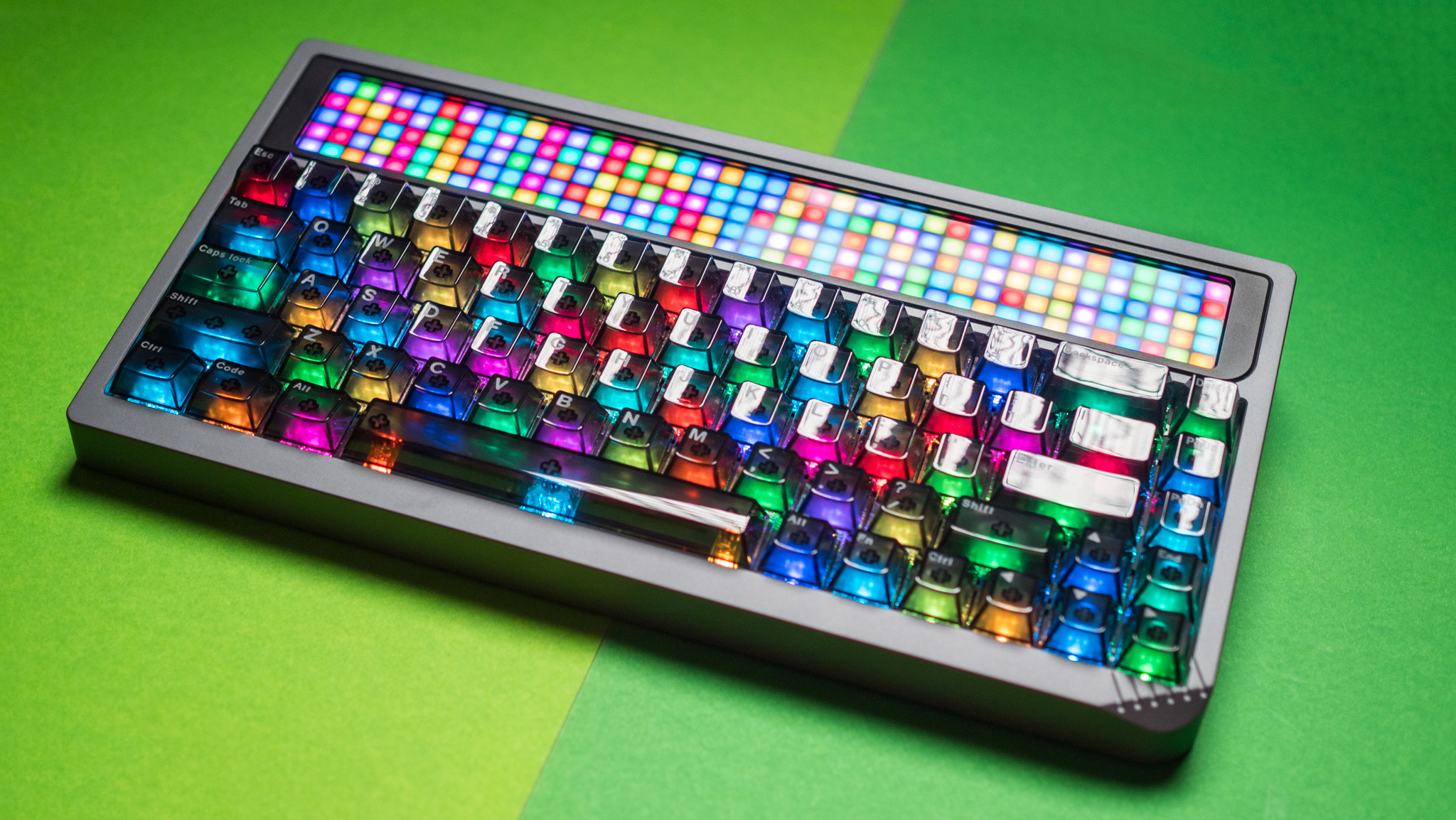 Angry Miao AM RGB 65 keyboard with see-through keys