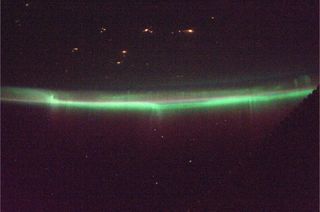 Japanese astronaut Koichi Wakata captured this view of the northern lights over Earth as seen from the International Space Station on Jan. 28, 2014.