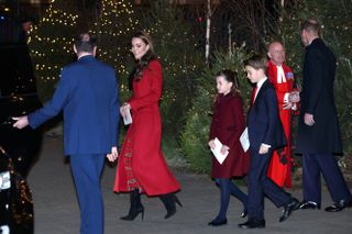 Princess Charlotte, Prince George, Prince Louis at Christmas Carol Service, 2024