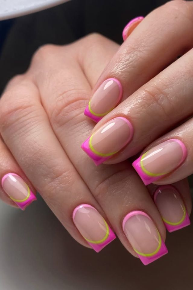 @natalie_thedollshouse Double French Tip Nails