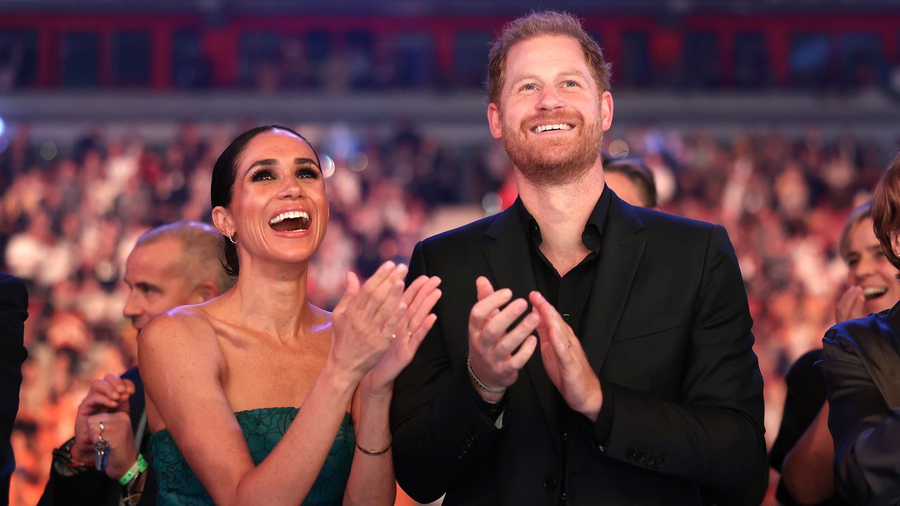 Meghan Markle and Prince Harry attend the closing ceremony of the Invictus Games Düsseldorf 2023 at Merkur Spiel-Arena on September 16, 2023 in Duesseldorf, Germany.