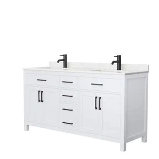 Beckett Double Bathroom Vanity against a white background.