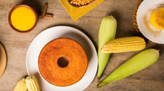 Corn cake and other traditional Brazilian corn desserts