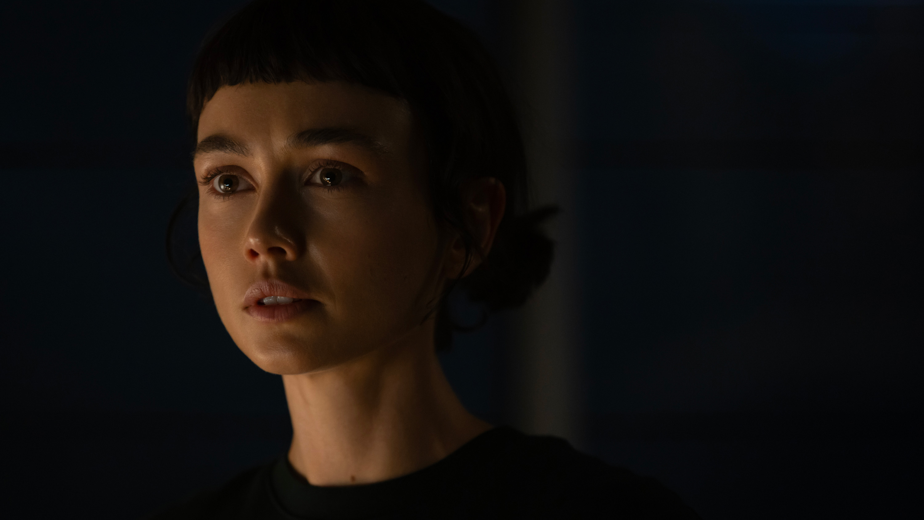 Sydney Chandler as Wendy in Alien: Earth episode 8.