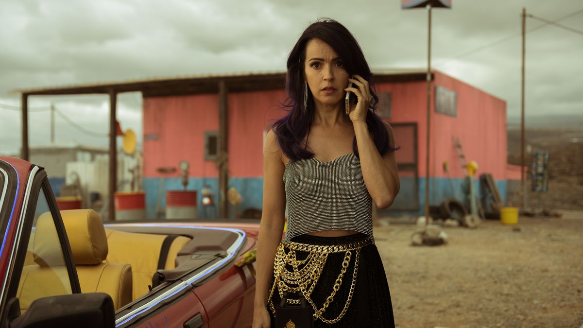 Veronica Sanchez as Coral in "Sky Rojo" on Netflix.