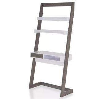 Ulrich Transitional Stand Up Desk Distressed Dark Gray/White - HOMES: Inside + Out