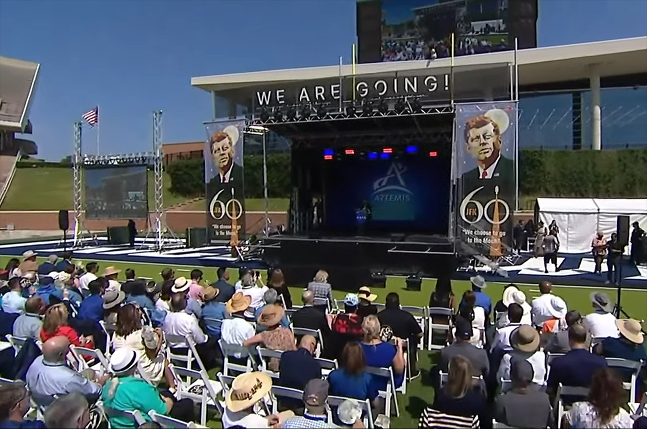 Elected officials, NASA alumni and students from the Houston area attended the 60-year celebration of Pres. John F. Kennedy's "We Choose to Go" speech at Rice Stadium, Sept. 12, 2022.