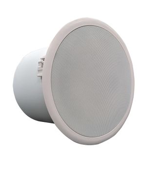 The TOA in-ceiling speaker in white.