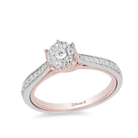 Enchanted Disney Fine Jewelry Rose Gold Diamond Belle Ring, Now £749.25 Was £999