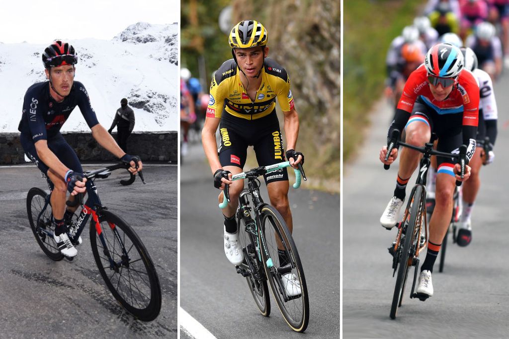 Rohan Dennis, Sepp Kuss and Christine Majerus