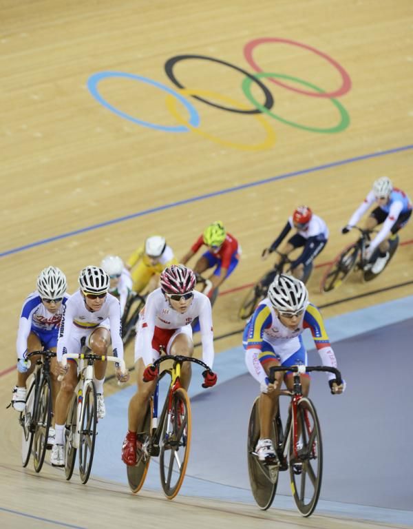 The women raced the scratch race as part of the omnium
