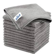 Gray Microfiber Cleaning Cloths