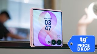 Galaxy Z Flip 8 shown on table