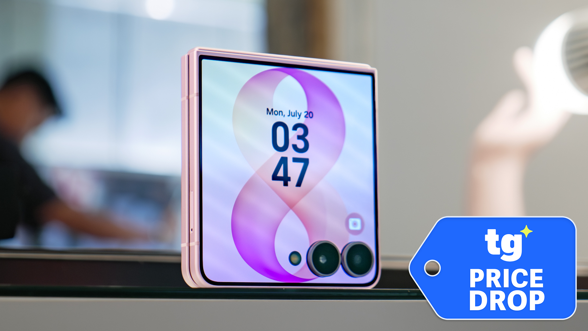 Galaxy Z Flip 8 shown on table