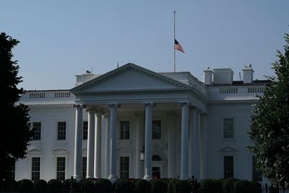 Flag at half-staff for Capital Gazette shooting victims.