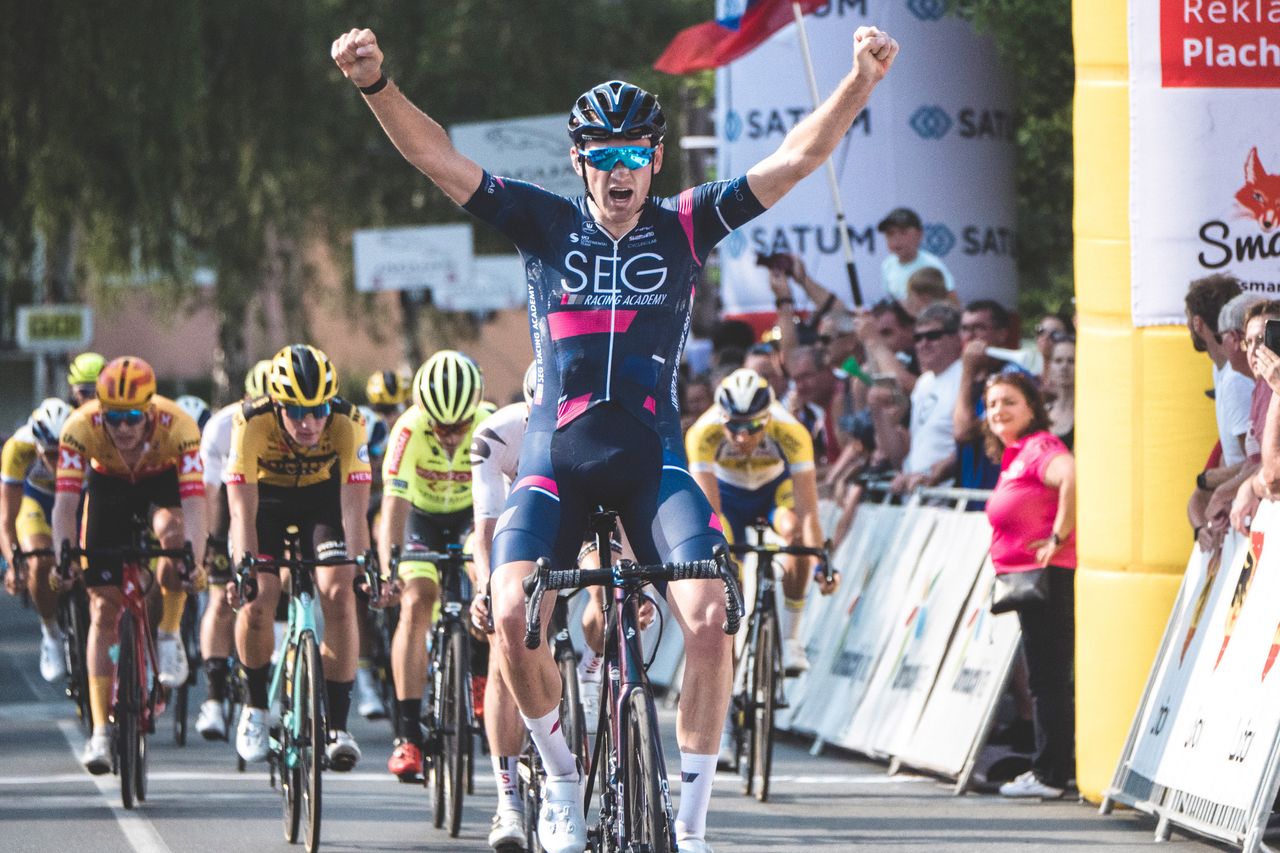 Jordi Meeus records the stage 2 win at Czech Tour