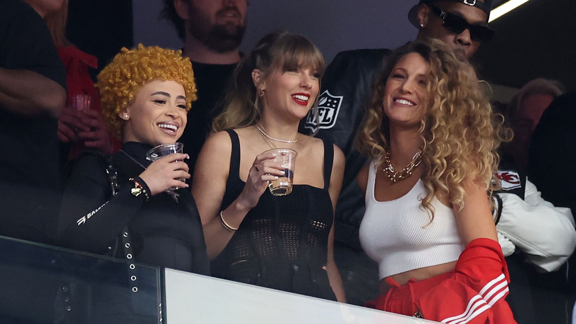 Taylor Swift and Blake Lively attend the Super Bowl in 2024