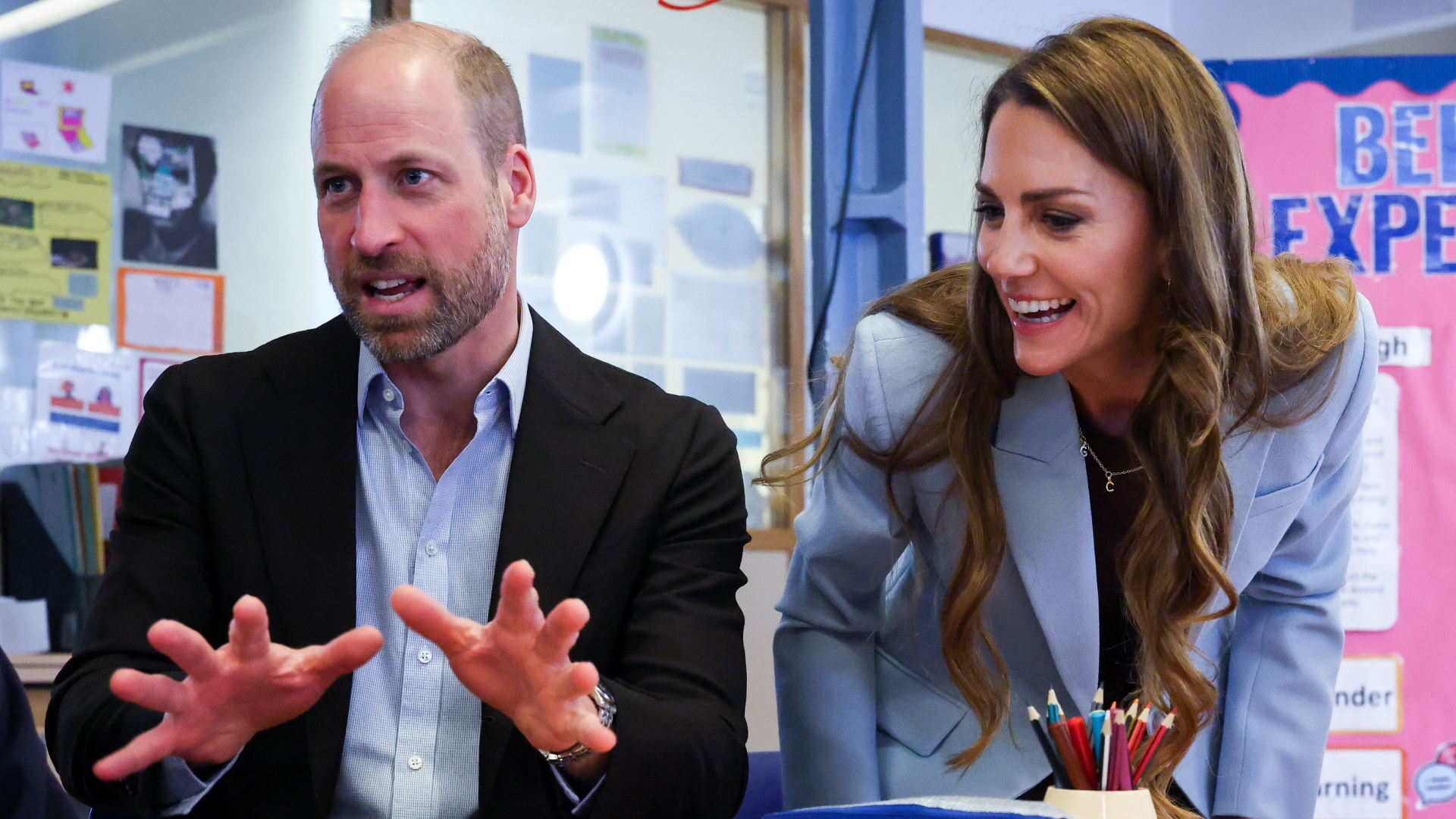 Princess Kate wore a cozy brown sweater from ME+EM for the day of royal engagements and royal romance.