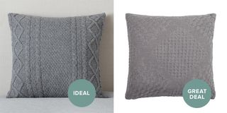 The knitted cushion