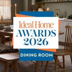 Ideal Home Awards 2026 over neutral dining room scheme