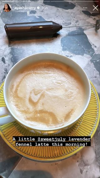 lavendar fennel latte from Ayesha Curry