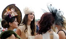 Epsom racegoers at the Derby