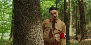 Taika Waititi as Hitler in JoJo Rabbit