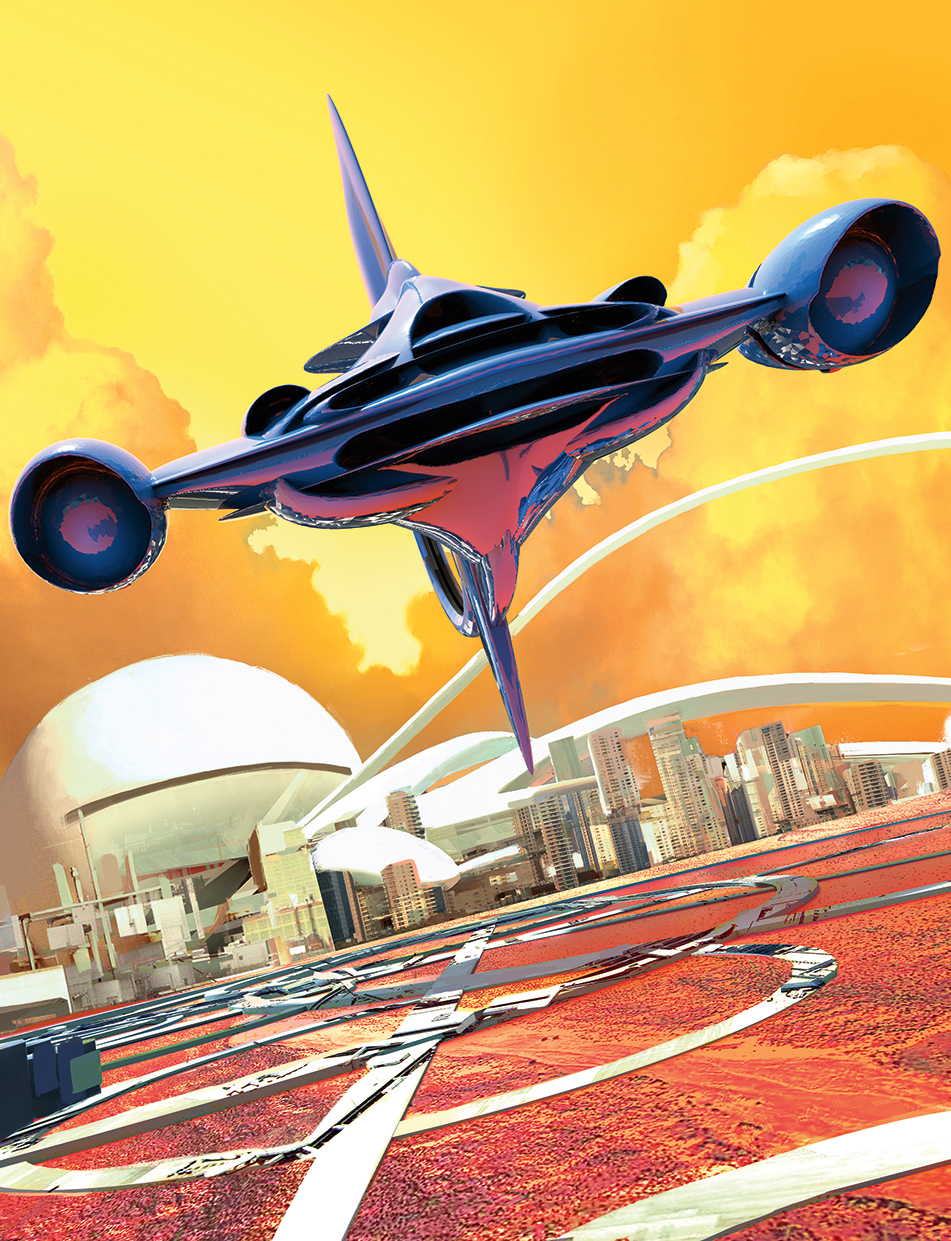 Distortions and colour boosts can help with establishing perspective