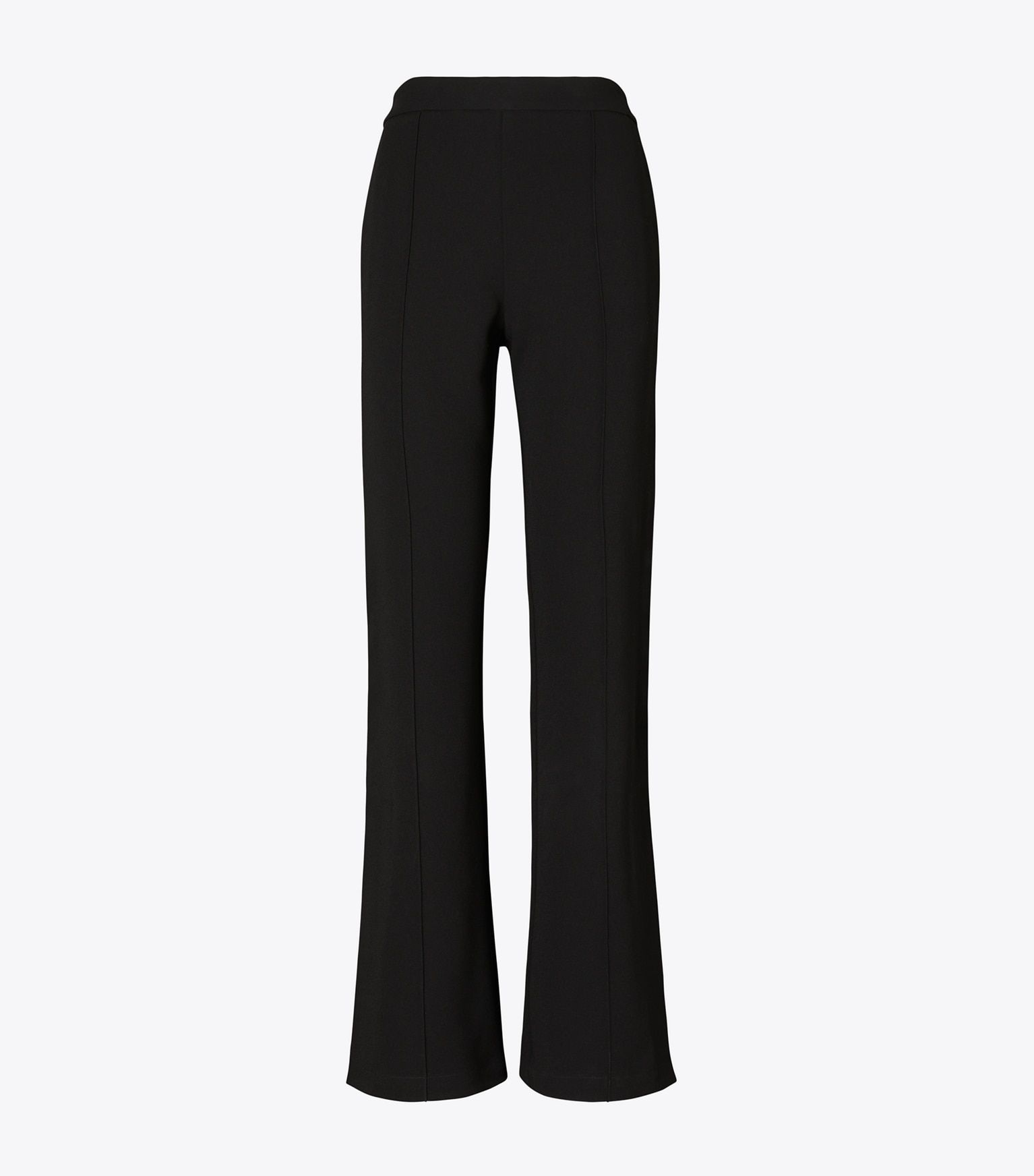 product shot of Tory Burch black track pants