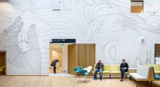 SILO collaborated with Mecanoo Architects on these imaginative environmental graphics for Zaans Medical Centre