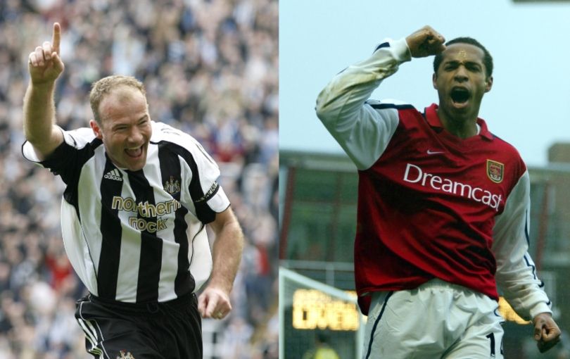 Alan Shearer and Thierry Henry