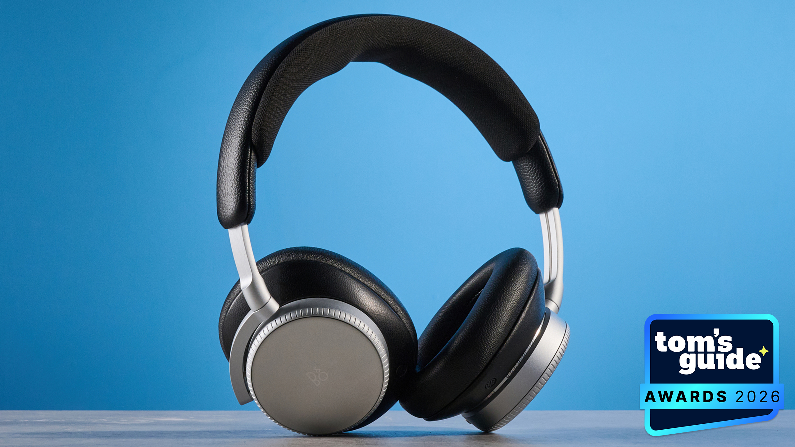The Bang &amp;amp; Olufsen Beoplay H100 headphones with a TG Awards 2026 badge