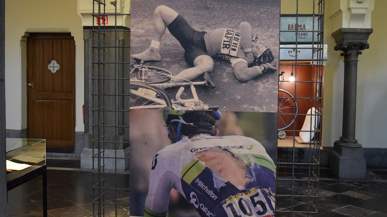 Jesus falls down' and 'Jesus is stripped of his clothing', images of Stefan Aerts and Michael Matthews